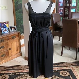 Vince Grecian Goddess Dress Black Silk $395 XS NWT